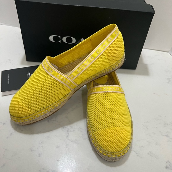 Coach Yellow Espadrille Flats - Picture 6 of 13